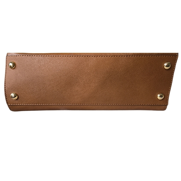 Michael Kors Hamilton Handbag Tan Brown - Picture 5 of 12